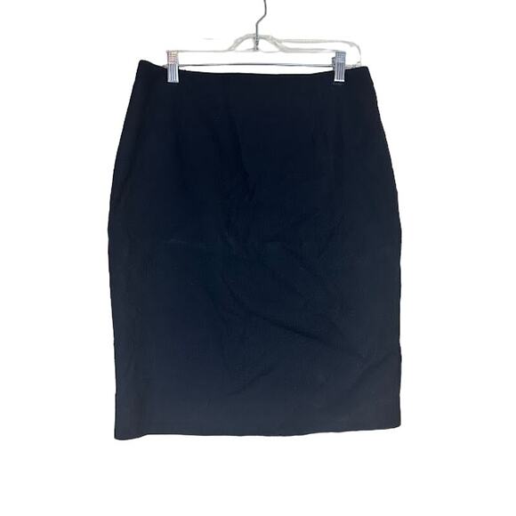 Nanette Lepore Women's Textured Pencil Skirt Black‎ Size 12 Work Office - Picture 1 of 9